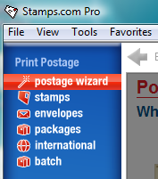 Stamps.com Postage Purchase Wizard