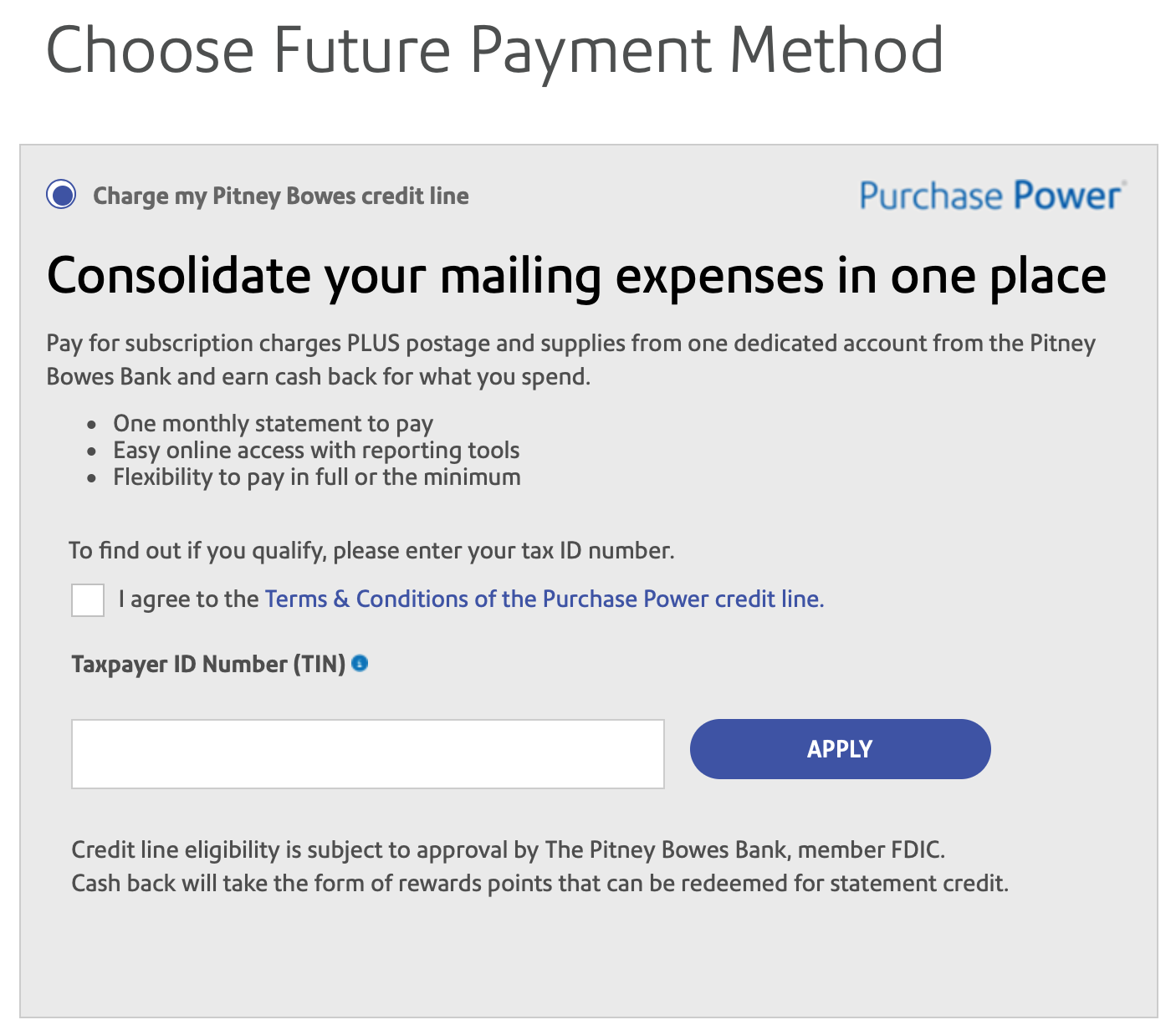 This is how Pitney Bowes Purchase Power works